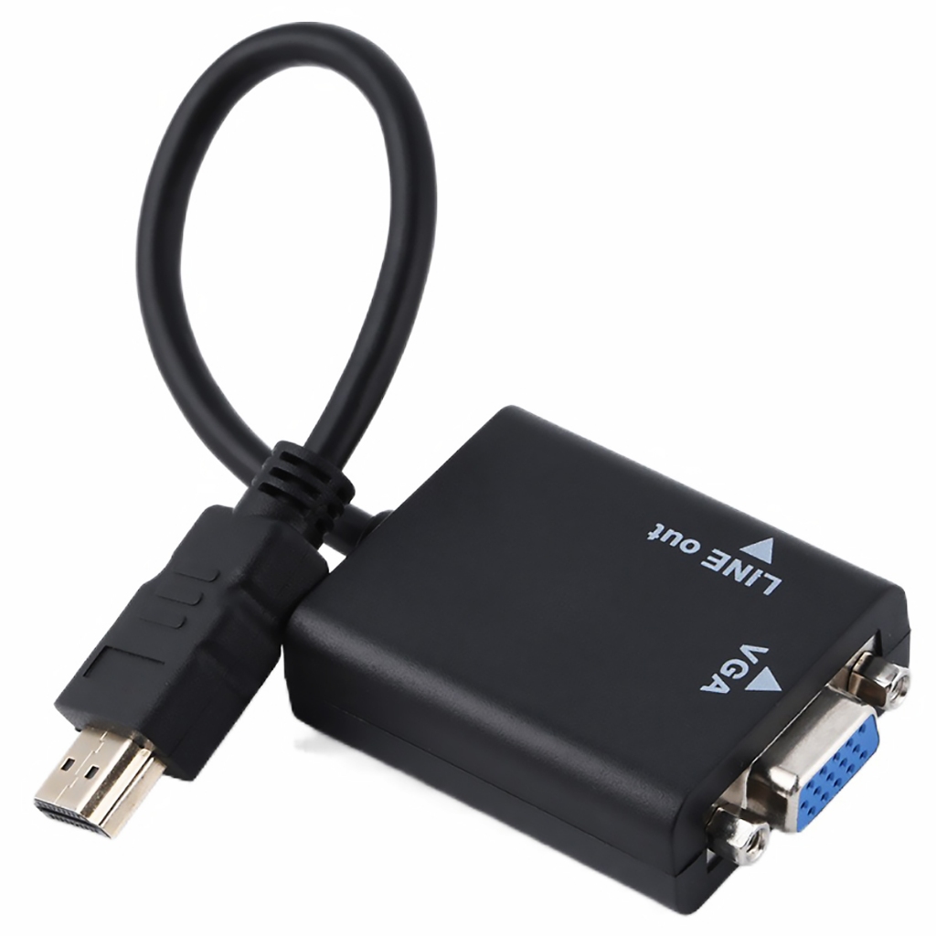 Conversor HDMI VGA Inova Cabo Adaptador Com Áudio P2 1080P Plug Play em Oferta na Shopee
