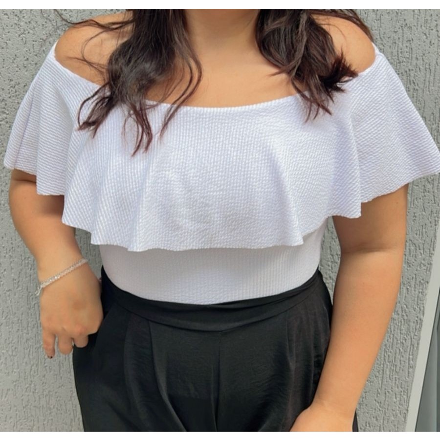 Body Ciganinha Plus Size Tecido Premium