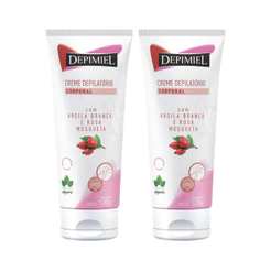 Creme Depilatório Argila Branca Depimiel Rosa Mosqueta 120g