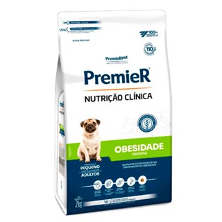 Ração Premier Nutrição Clínica Obesidade Cães Adultos Porte Pequeno 2kg em Oferta na Shopee