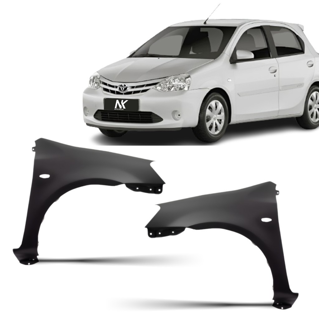 Paralama Dianteiro Etios 2012 A 2021 Com Furo Pisca Esquerdo em Oferta na Shopee