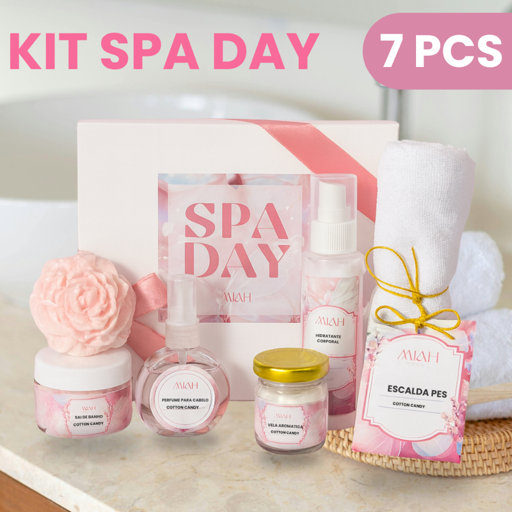 Kit Spa Day Com 7pcs Ideal Para Presentear - Casais/Amigos/Confraternização - Linha Premium em Oferta na Shopee