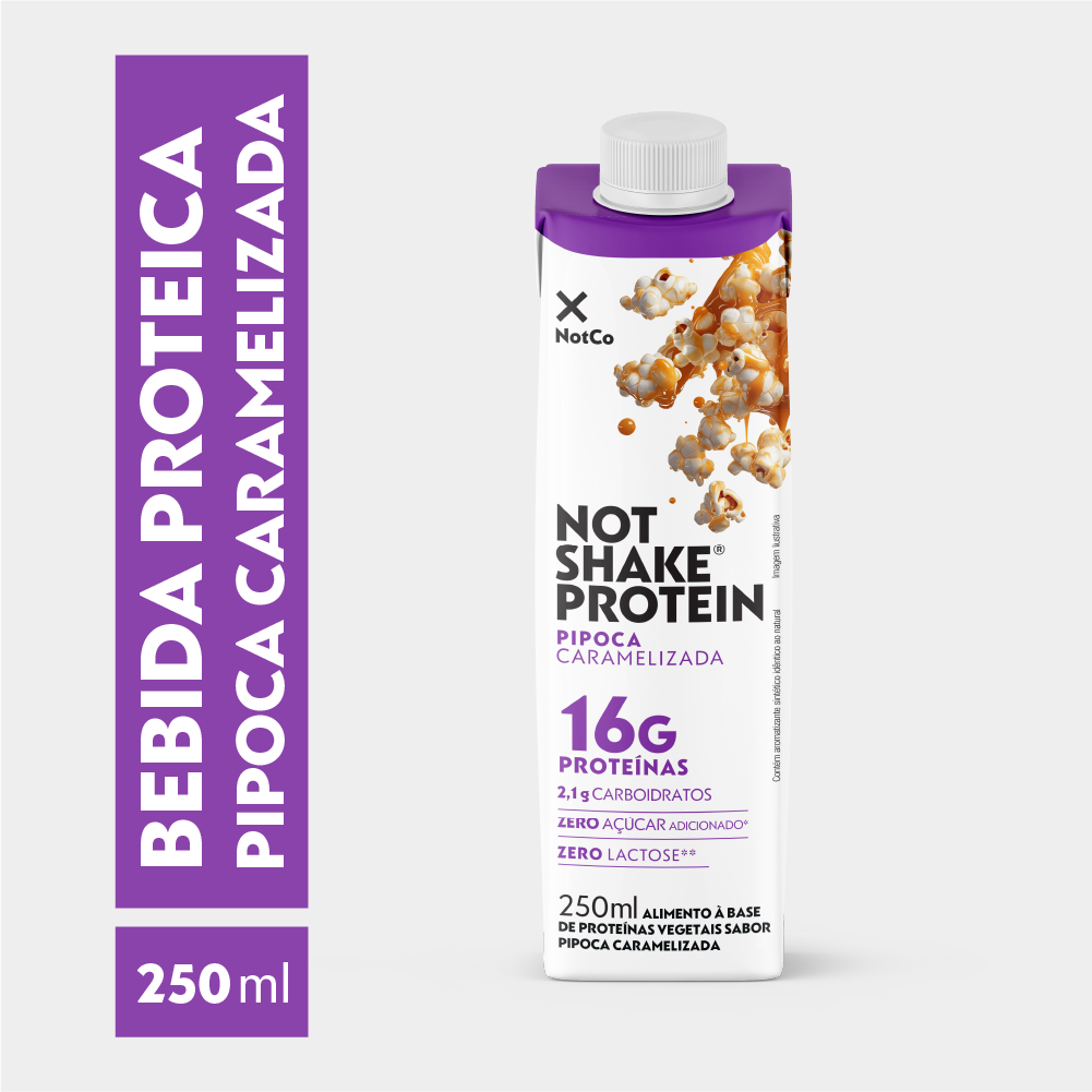 Bebida Proteica NotCo NotShake Protein 16g de Proteina Pipoca Caramelizada 250ml
