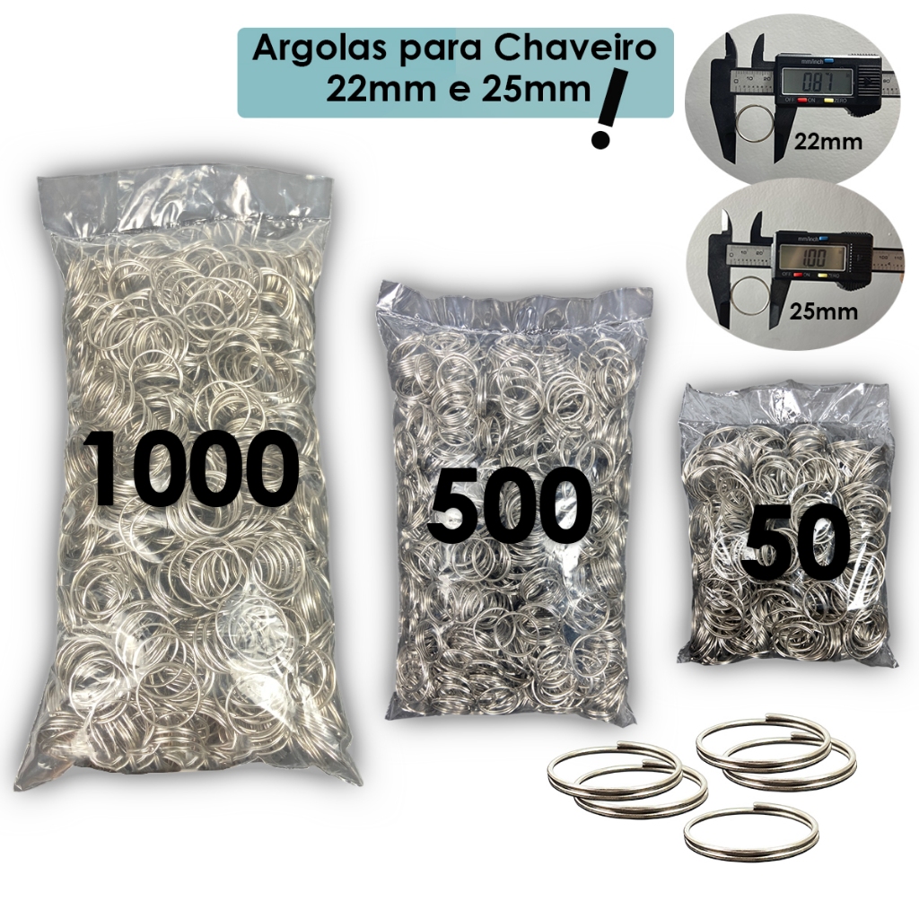 Argola Chaveiro 1000 Unidades: Onde Comprar | BuscaProdutos