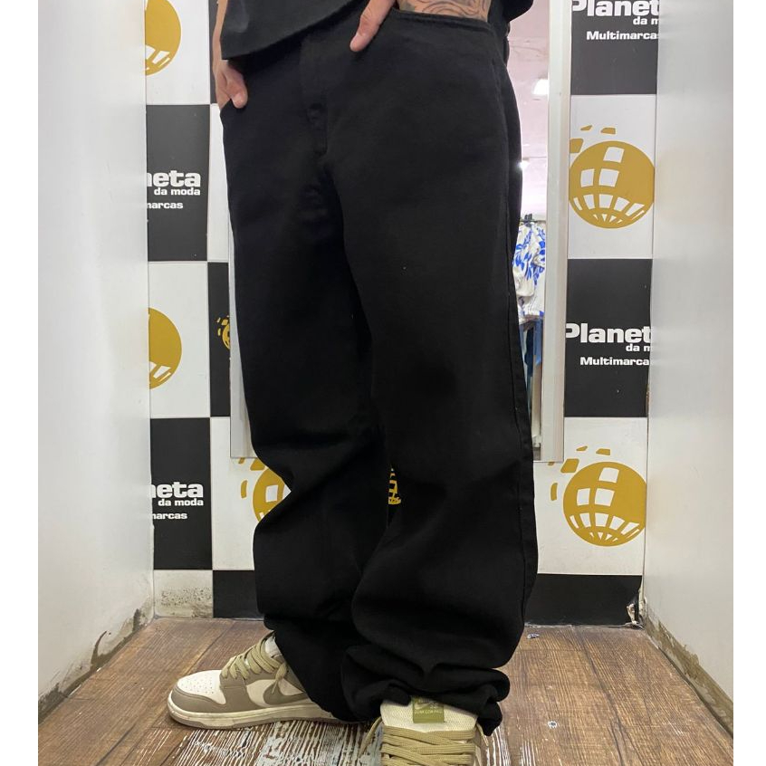 Calça Baggy Masculina Boca Larga Balão Sarja Dazzling Streetwear Mandrake em Oferta na Shopee