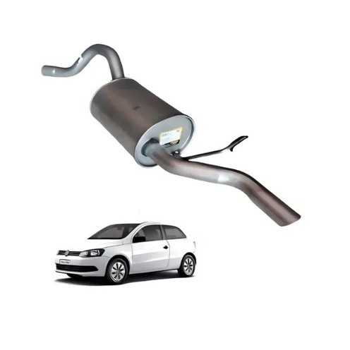 ESCAPAMENTO SILENCIOSO TRASEIRO VW GOL 1.0 8V G5/G6/G7 2009 A 2017