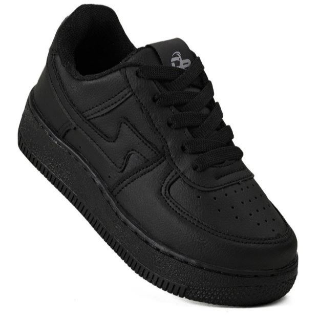 Tênis Clássico Infantil Preto Couro Antiderrapante 18 ao 33 Confortável Macio e Leve Menino Menina Queima de Estoque Tênis Clássico Infantil Preto Couro Antiderrapante 18 ao 33 Confortável Macio e Leve Menino Menina Queima de Estoque