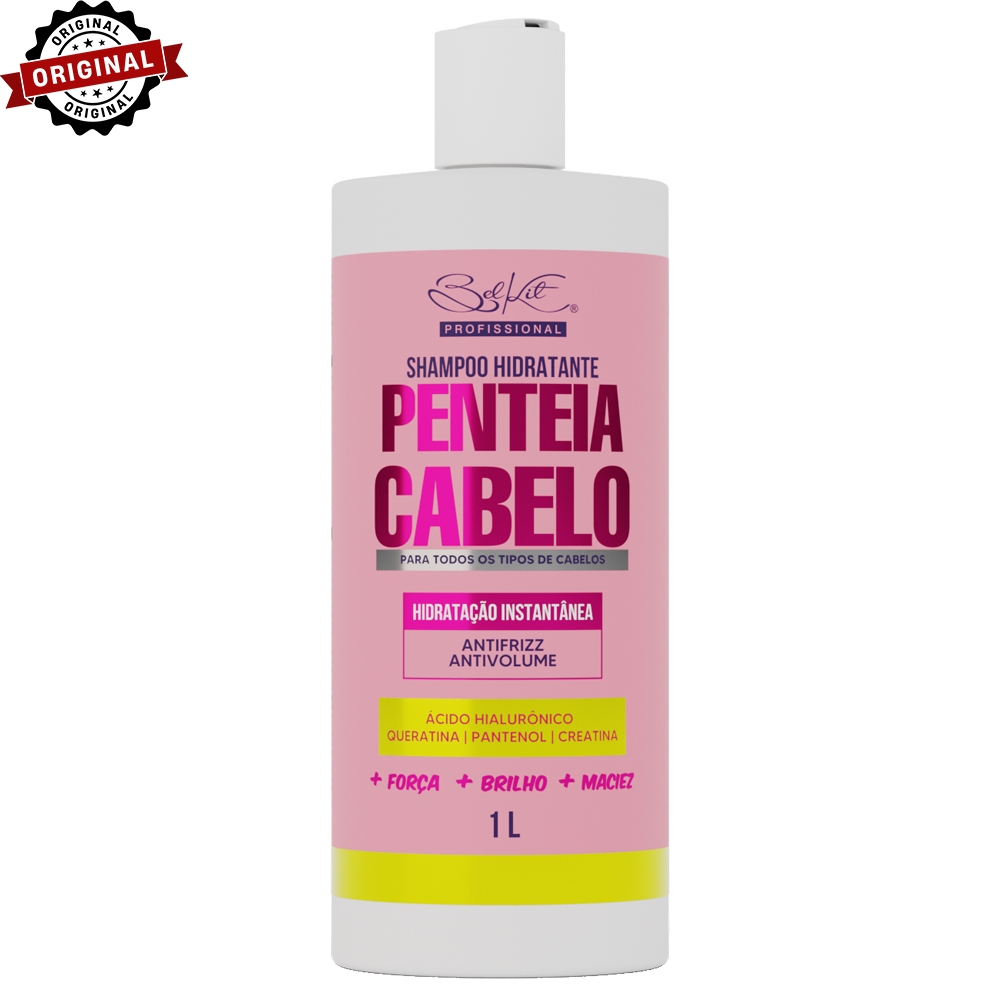 Shampoo Profissional Penteia Cabelo 1L BELKIT | Hidratação Capilar, Anti-Frizz