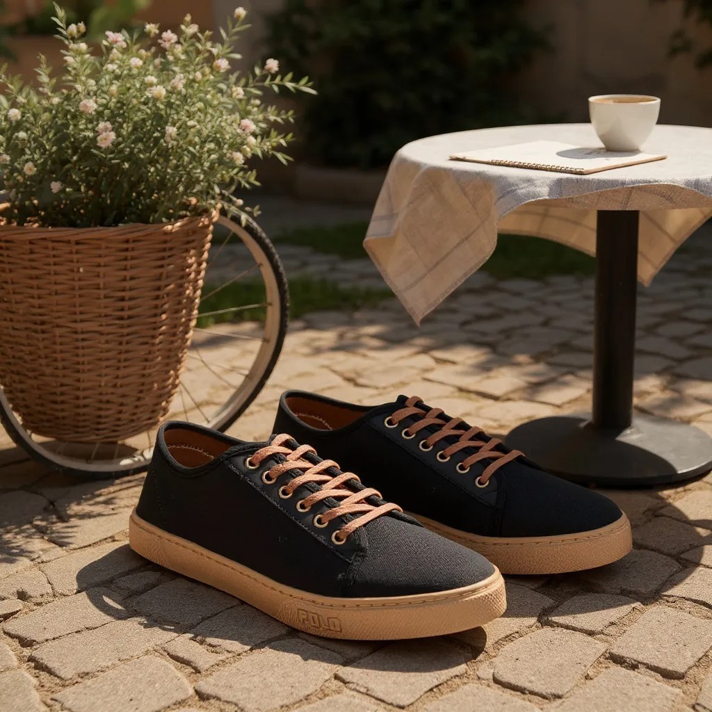 Tênis Slip On Polo Masculino em Lona Casual, Conforto e Estilo no Dia a Dia