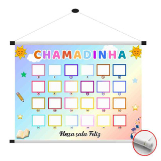 Banner Escolar didático Chamadinha em Oferta na Shopee