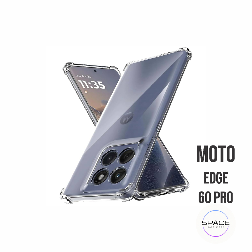Capa TPU Transparente Anti Shock Capinha Reforçada - Moto Edge 60 Pro em Oferta na Shopee