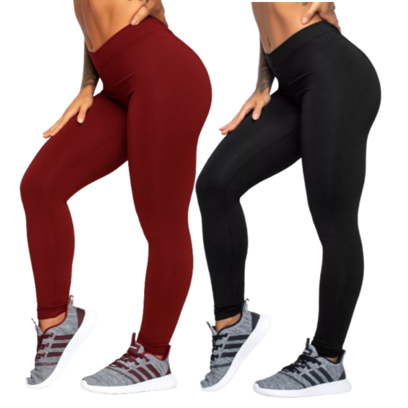 Calça Legging Feminina Cintura Alta Leg Suplex Grossa Academia Levanta Bumbum
