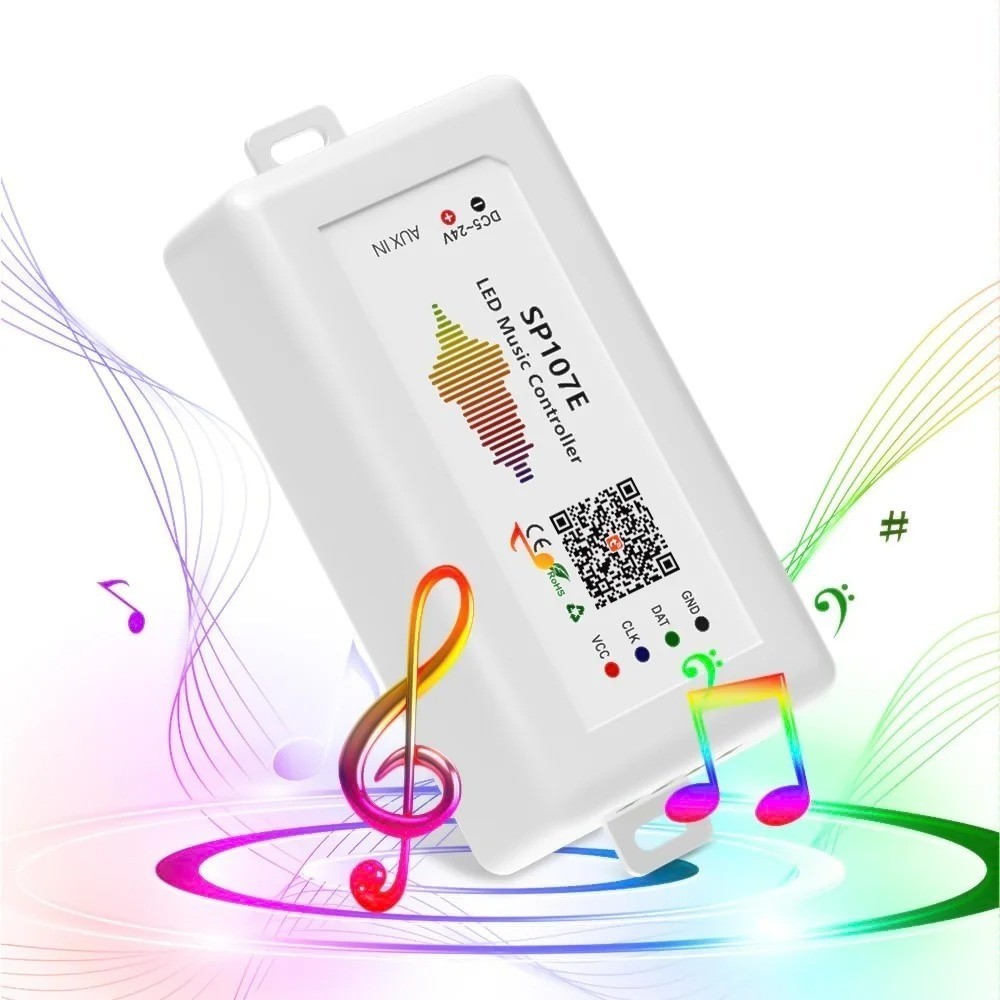 Controlador Inteligente RGB para Fita LED | Bluetooth + APP | Sincroniza com Música | Decoração