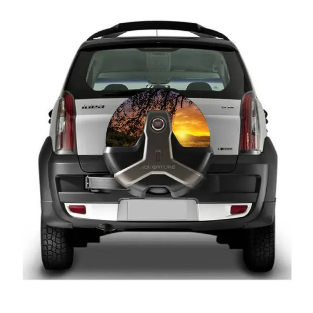 Capa De Estepe Fiat Idea/doblo Adventure Amanhecer Paisagem