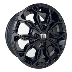 Kit 4 Rodas Aro 13 4x98 Fiat Uno Fiorino Palio Mobi Punto Bicos de Brinde Black Piano M16