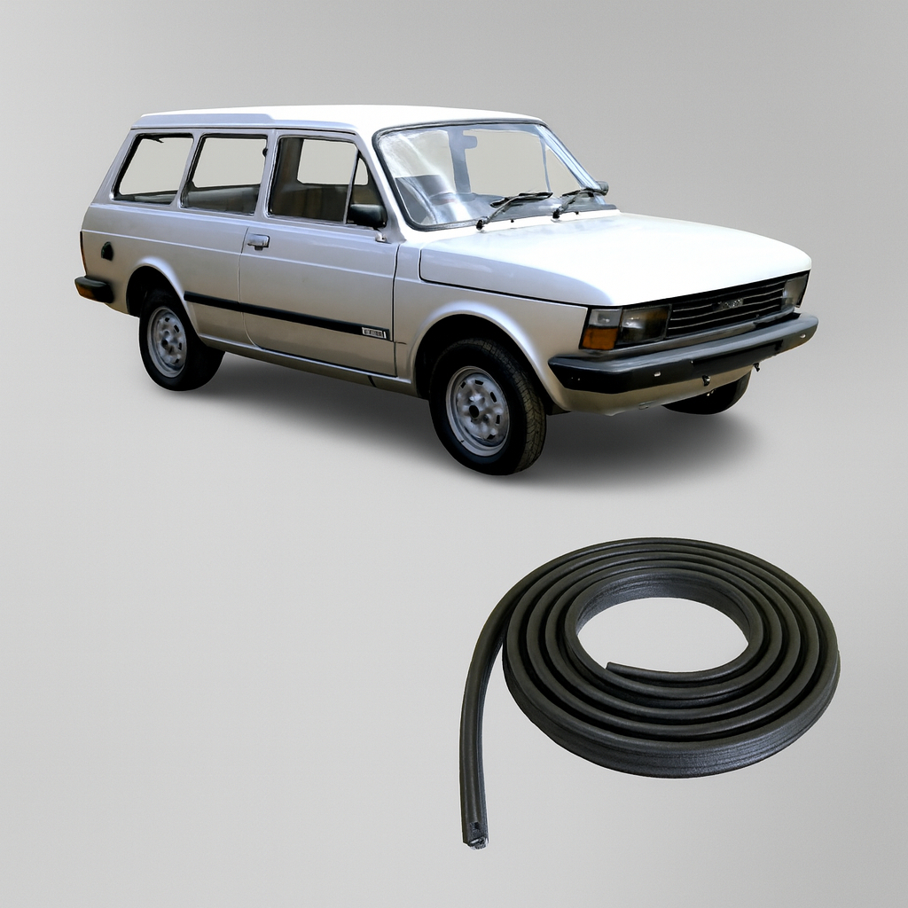 Borracha De Porta Dianteira Preta Sem Aba Fiat Panorama em Oferta na Shopee