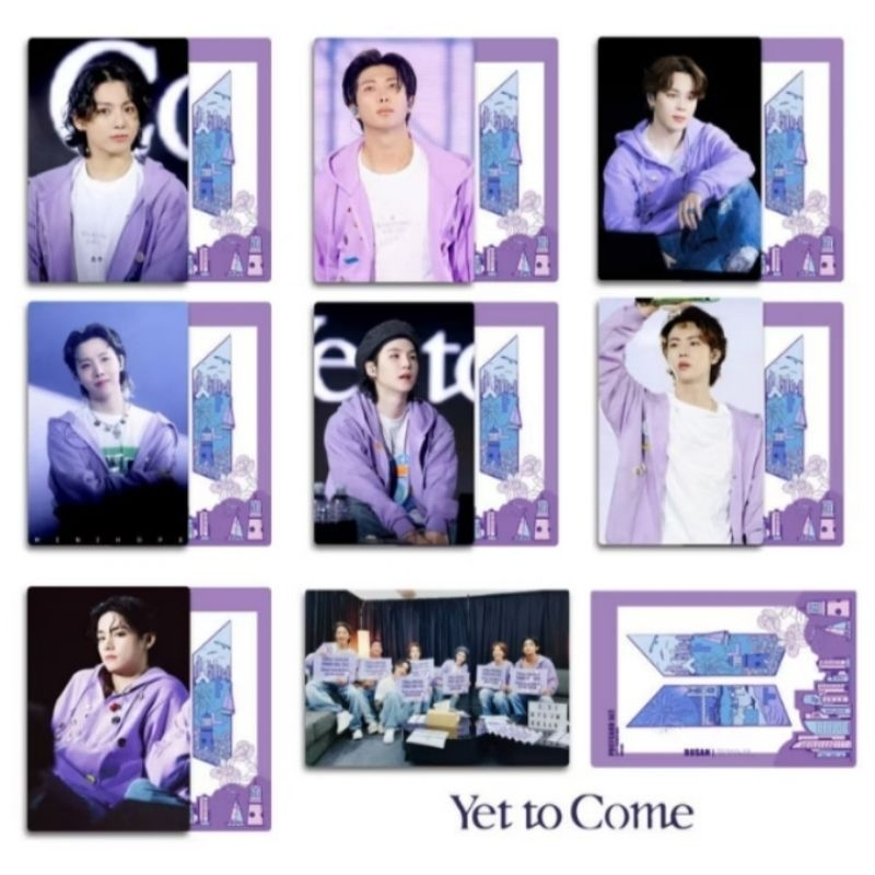Photocard Bts Yet To Come in Busan Colecionavel/Lomocard/RM/Jin/Suga/JHope/Jimin/V/Jungkook/Nanjoon/Taehyung/Holográfico