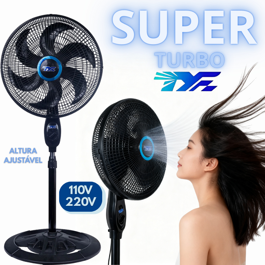 Ventilador de Piso com Altura Ajustável 105cm-130cm Ventilador de Coluna 110v e 220v em Oferta na Shopee