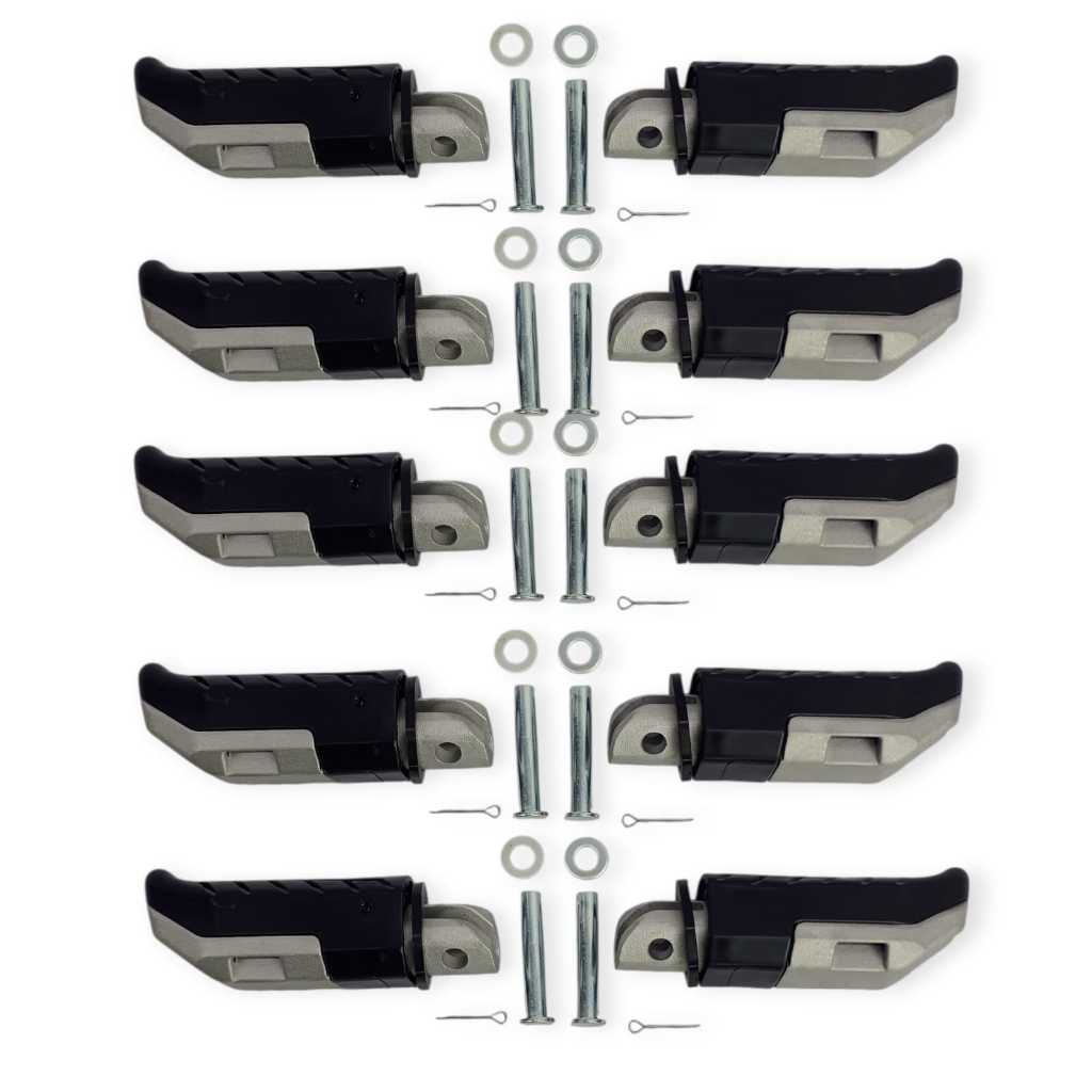 KIT 5 Pedaleira Traseira Par Cg 160 Titan Fan Start/cb Twister 16 em Oferta na Shopee