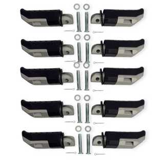 KIT 5 Pedaleira Traseira Par Cg 160 Titan Fan Start/cb Twister 16 em Oferta na Shopee