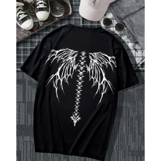 Camisetan Oversized Estampada Asas Estilosa Streetwear Tendencia Lançamento