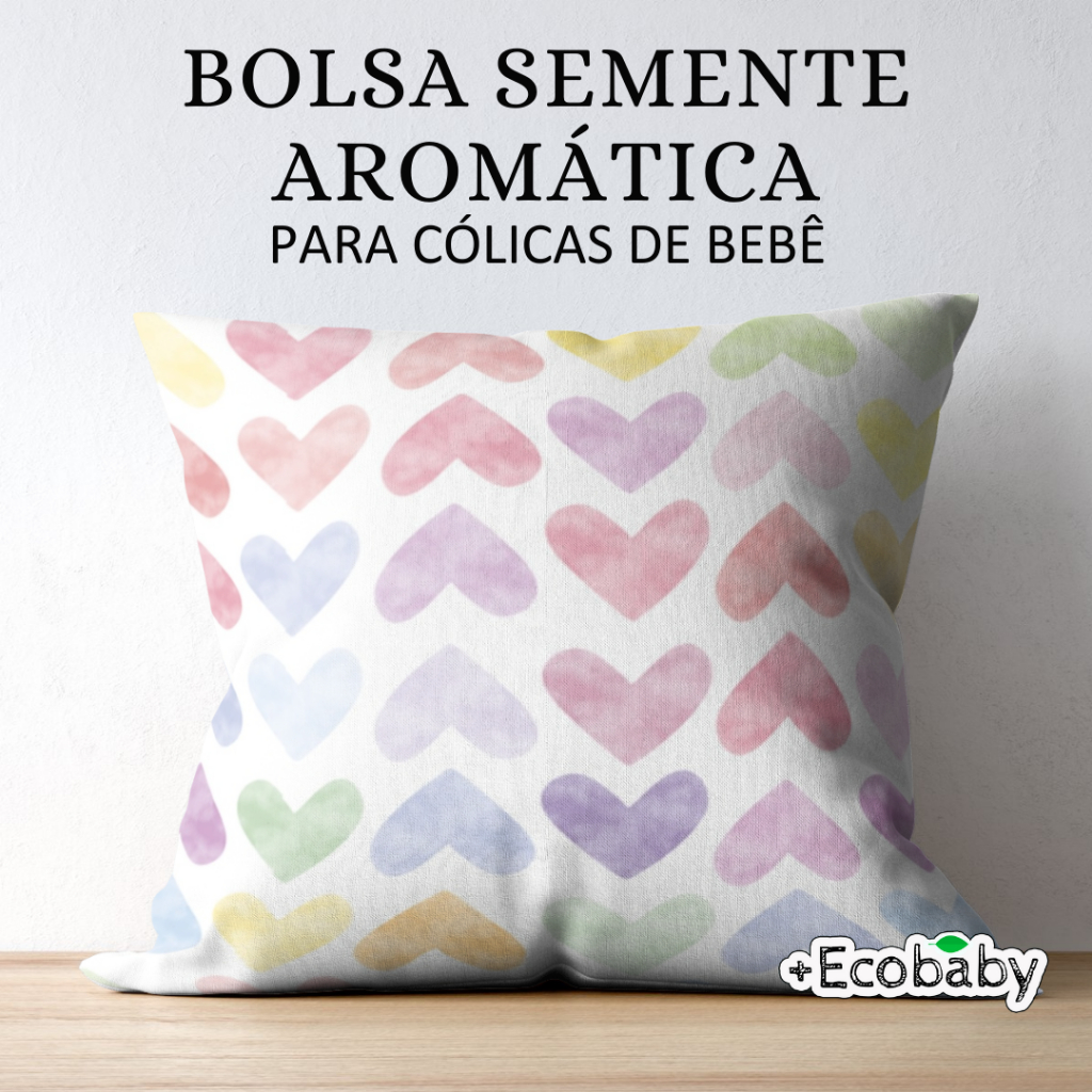 Bolsa Térmica de Sementes para Cólica de Bebê | Almofada Natural com Ervas Calmante em Oferta na Shopee
