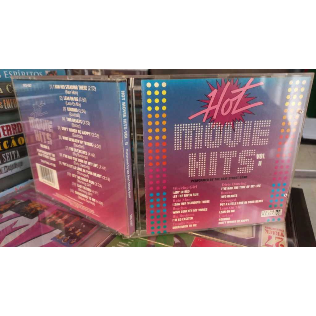 Cd Hot Movie Hits Vol 2- imp - Special Music rai man cocktail eXCELENTE Performed by the beat street Band USA NOVO raro