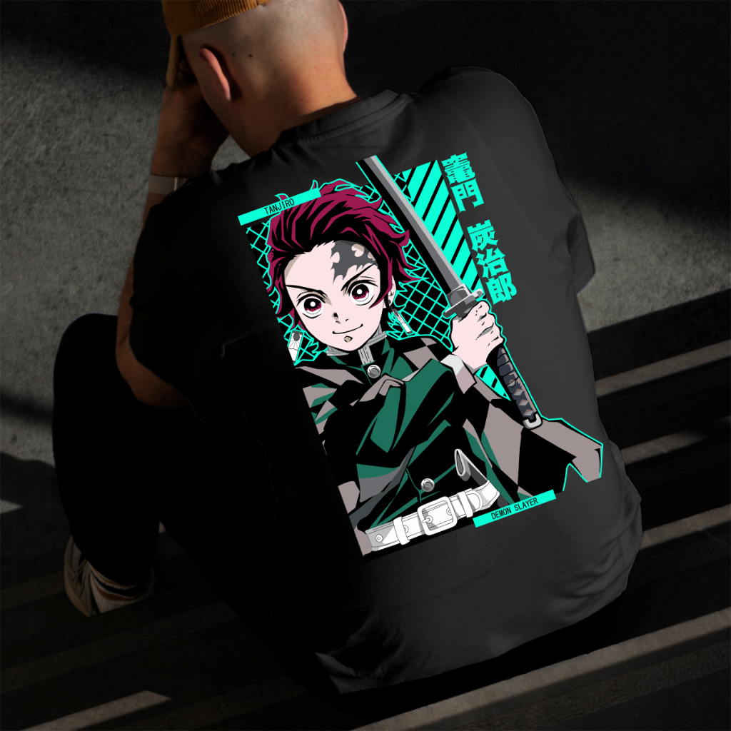 Camiseta Masculina Estampada Caçador Oni 100% Algodão Estilo Conforto Diário Do Tamanho P ao GG