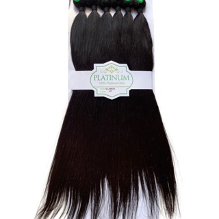 Cabelo 50% Humano 50% Orgânico - Platinum Glamor Novo - 65cm/300g em Oferta na Shopee