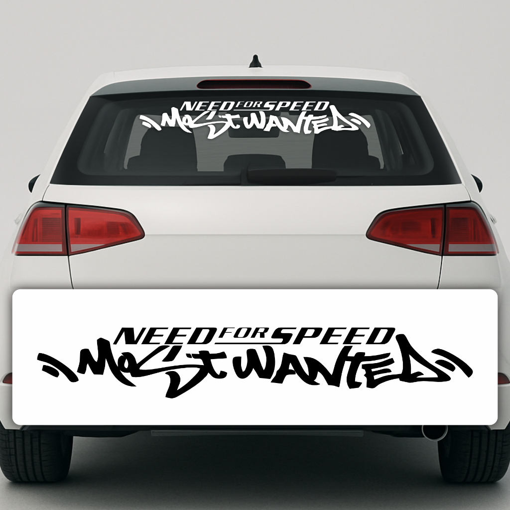 Adesivo Need for Speed MostWanted – Para-brisa Carro 80x13cm em Oferta na Shopee