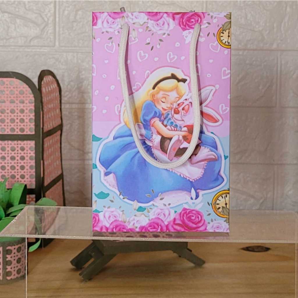 ENVIO RÁPIDO sacolinha lembrancinha festa ALICE NO PAÍS DAS MARAVILHAS vsacola personalizada Aniversário PEGUE E MONTE