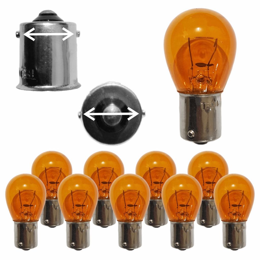 10 Lampadas 1 Polo Âmbar P21w Pisca/Seta Carro Laranja 12v em Oferta na Shopee
