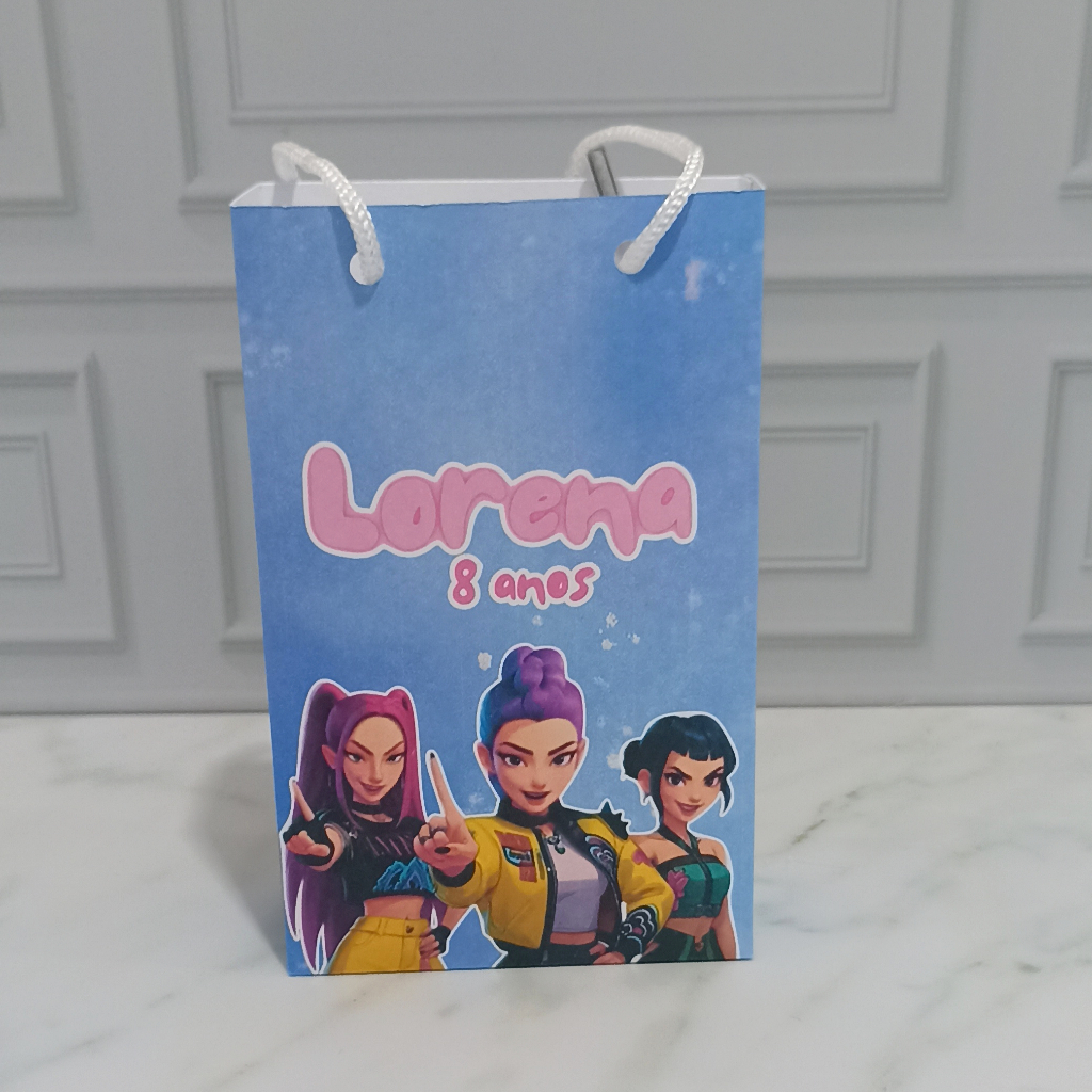 Sacolinha P Surpresa Guerreiras do kpop- Personalizado - Lembrancinha - Festa Infantil