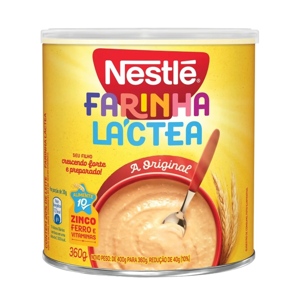 Farinha Láctea Nestlé Lata 360g – Nutrição, Sabor e Energia