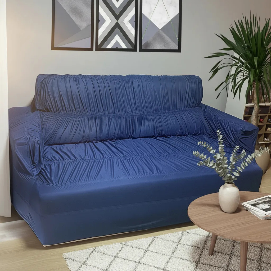 Capa Para Sofa Retratil Elasticada Tamanho King 3 Lugares 2,30 x 1,10m Varias Cores em Oferta na Shopee