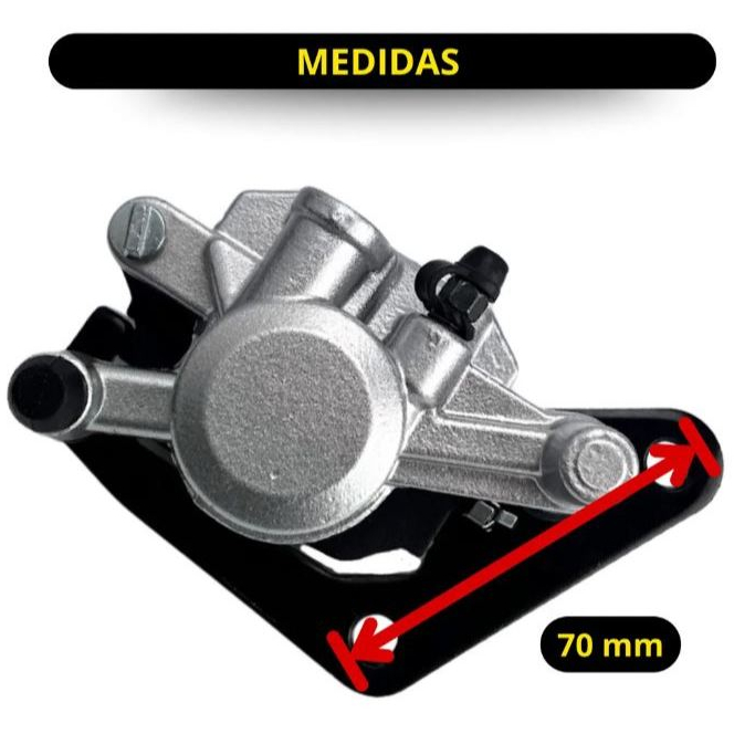 Kit Pinça Freio Dianteiro + Pastilha Fazer 150 Ybr 125 Factor 125