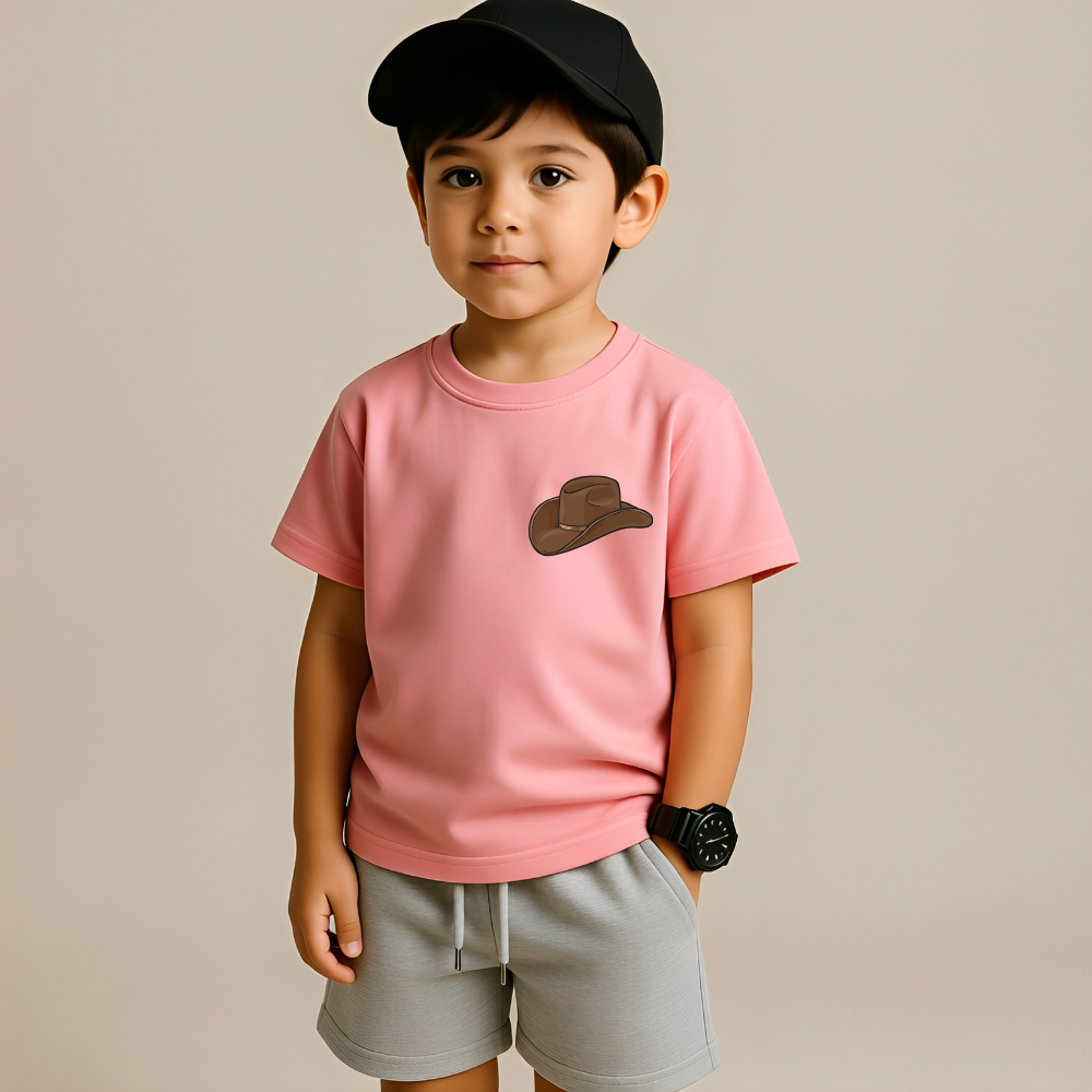 Camiseta Infantil Unissex 100% Algodão Camisa Infantil Moda Roça Country Algodão Premium