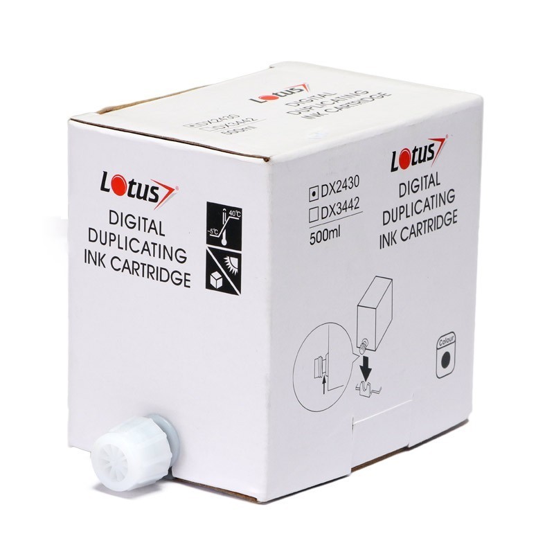 Tinta Para Duplicador DX2330 DX2430 DX-2330 DX-2430 Preta 500ml Compatível Lotus Alta Qualidade