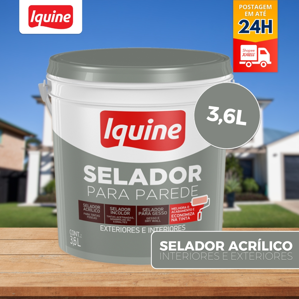 Selador Acrílico De Parede Branco 3,6 Iquine