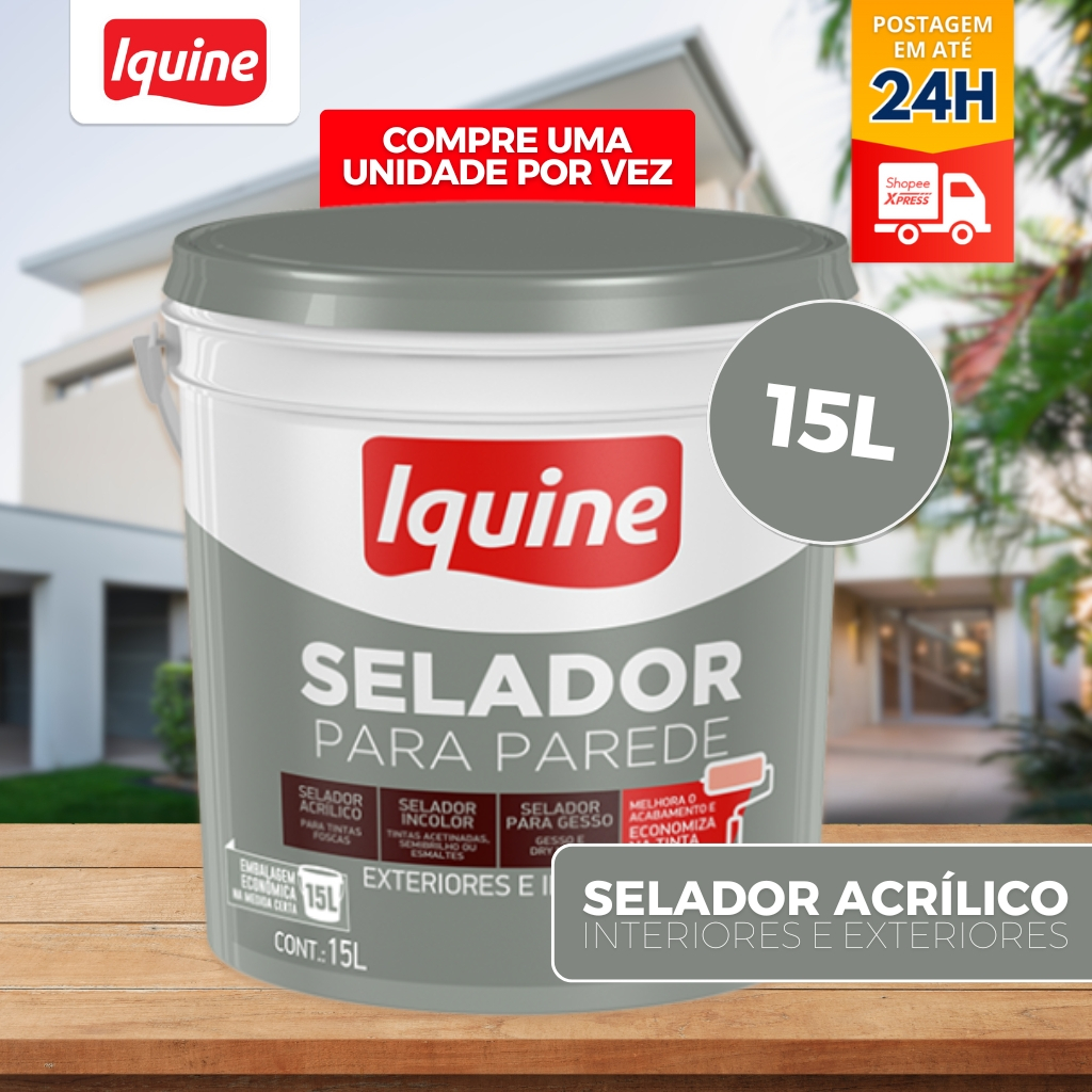 Selador Acrílico De Parede Branco 15L Iquine