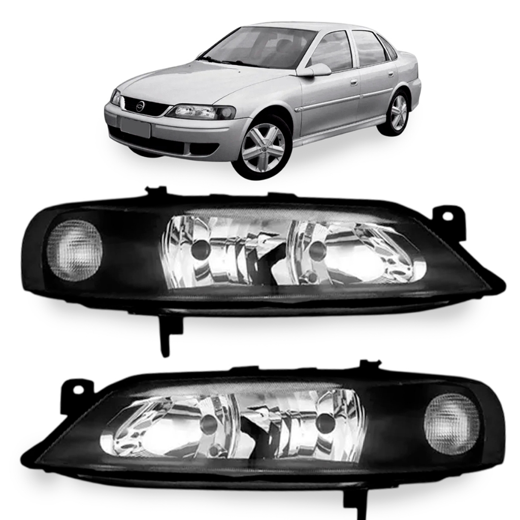 Par Farol Vectra 1999 2000 2001 2002 2003 2004 2005 Máscara Negra em Oferta na Shopee