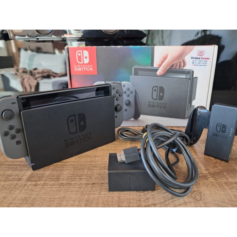 Leia o anúncio por gentileza Nintendo switch v1 Usado 32gb interno sd 128gb Jogos a escolha