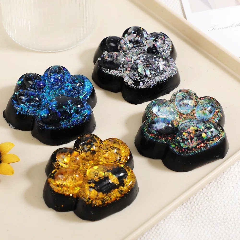 Squishy Brinquedos Sensoriais Slime de patinha e ursinho Squeeze Mochi Com Glitter