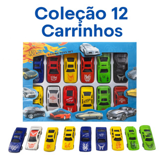 Coleção 12 Carrinhos Miniatura Kit Completo Brinquedo Meninos em Oferta na Shopee