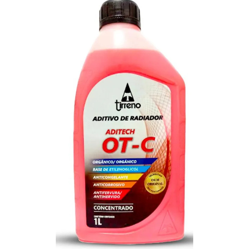 Aditivo Radiador Orgânico Concentrado Tirreno Aditech Otc 1l