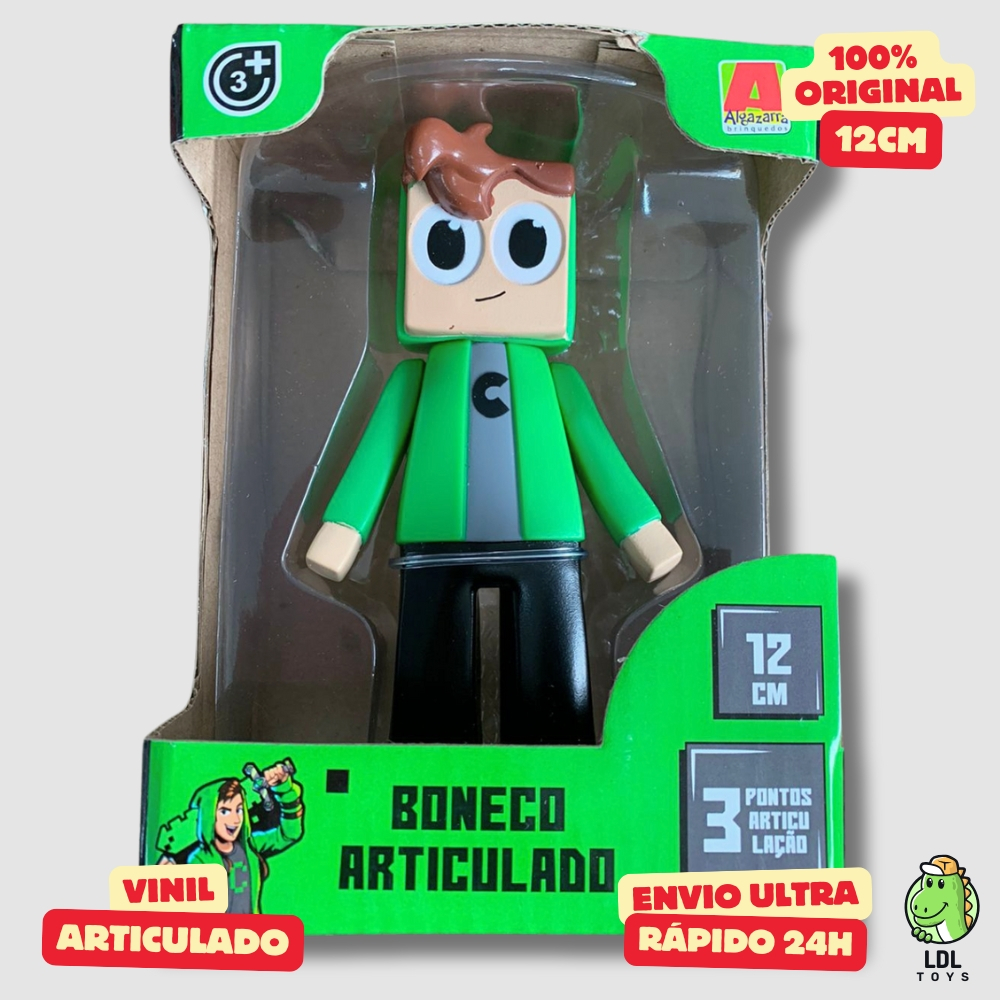 Boneco Vinil Cadres Gamer Articulado Youtuber 12cm Algazarra em Oferta na Shopee