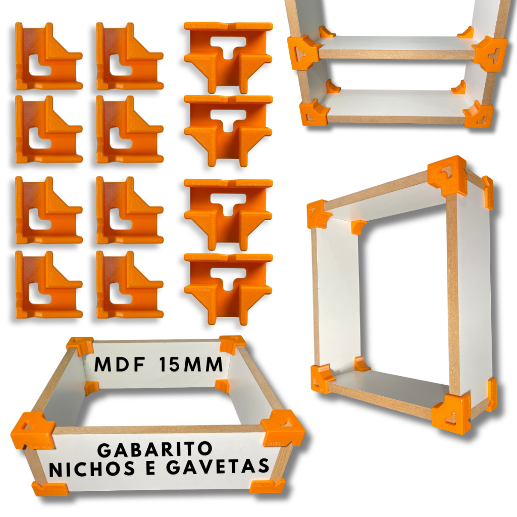 15mm Kit Gabaritos Para Montagem De Moveis Em Mdf De 15mm em Oferta na Shopee