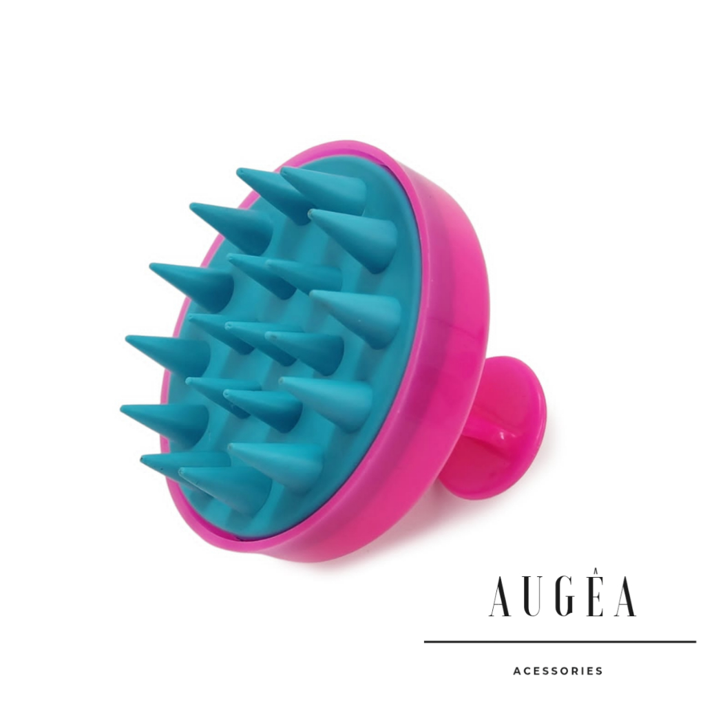 Escova Massageadora Capilar Silicone Antiqueda