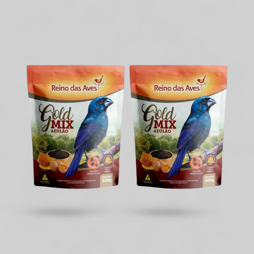 KIT 2 AZULAO GOLD MIX 500G