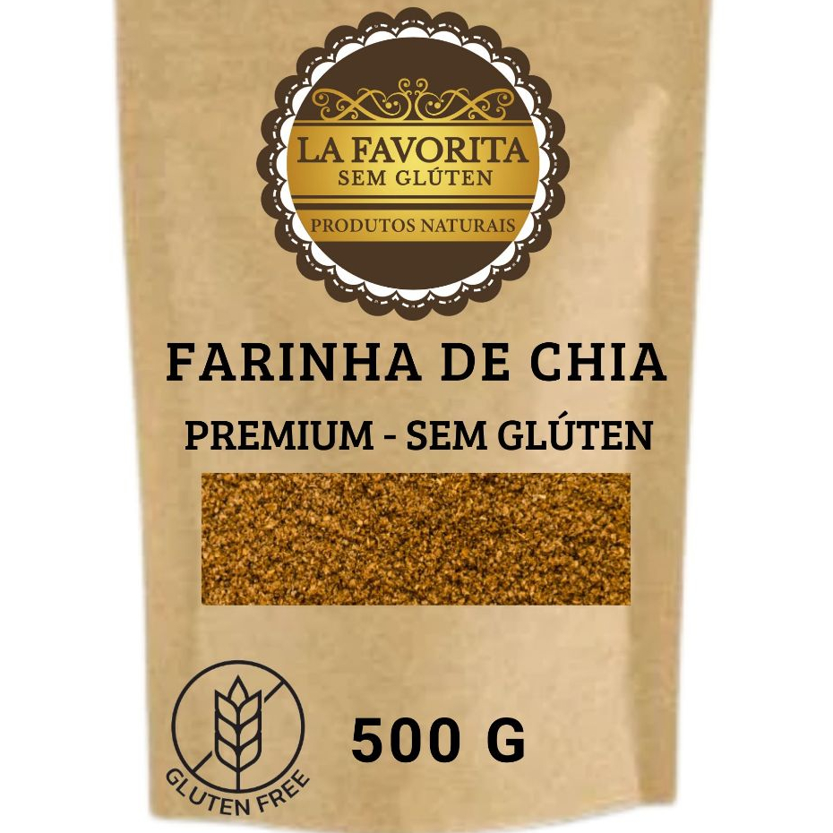 Farinha de Chia Premium - 250 G - 500 G - Sem Glúten La Favorita em Oferta na Shopee
